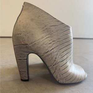 Maison Martin Margiela Snake-print Leather Boots Size 38 / 7.5